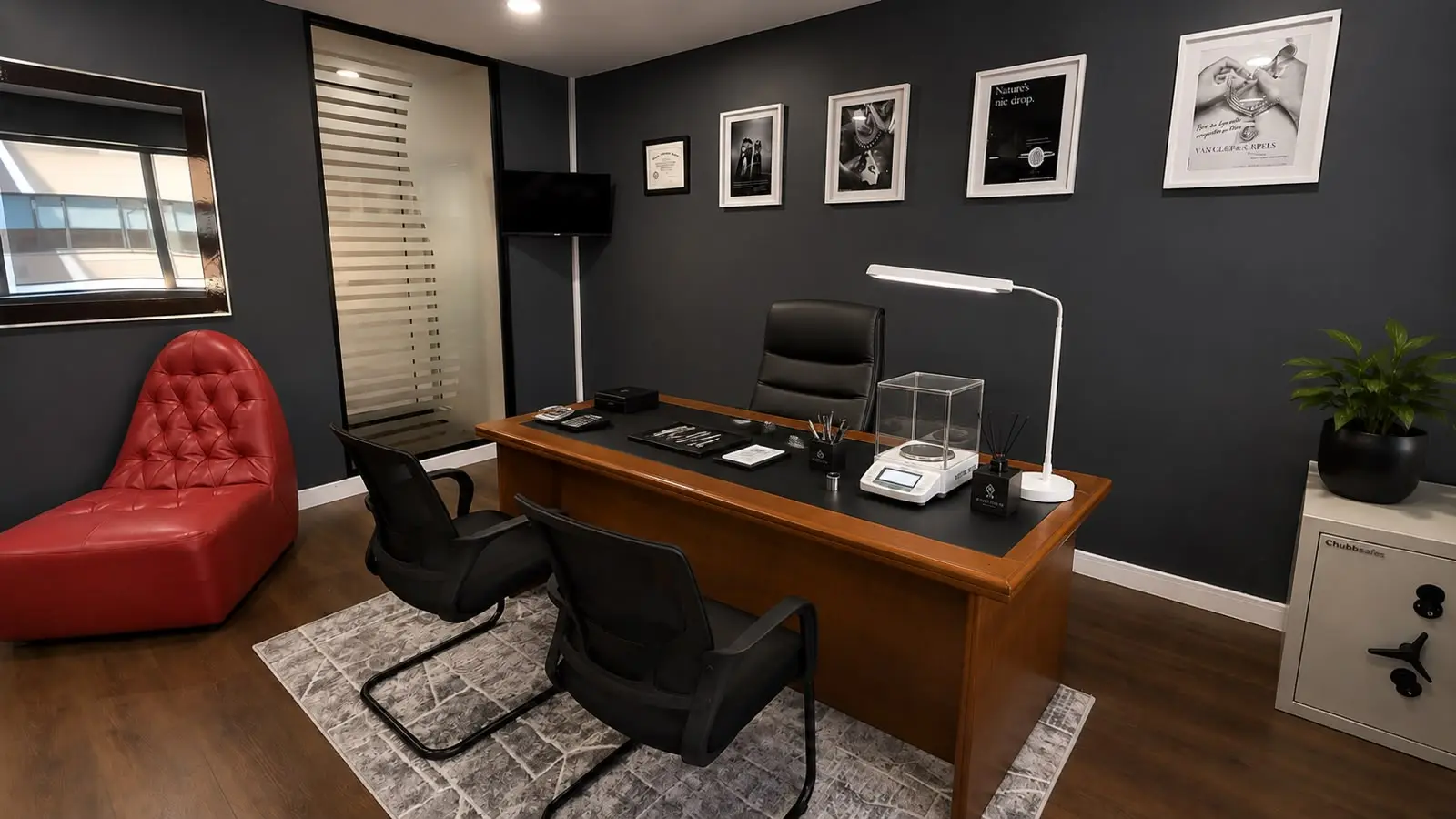 The consultation desk at Ruschin & Co in Illovo