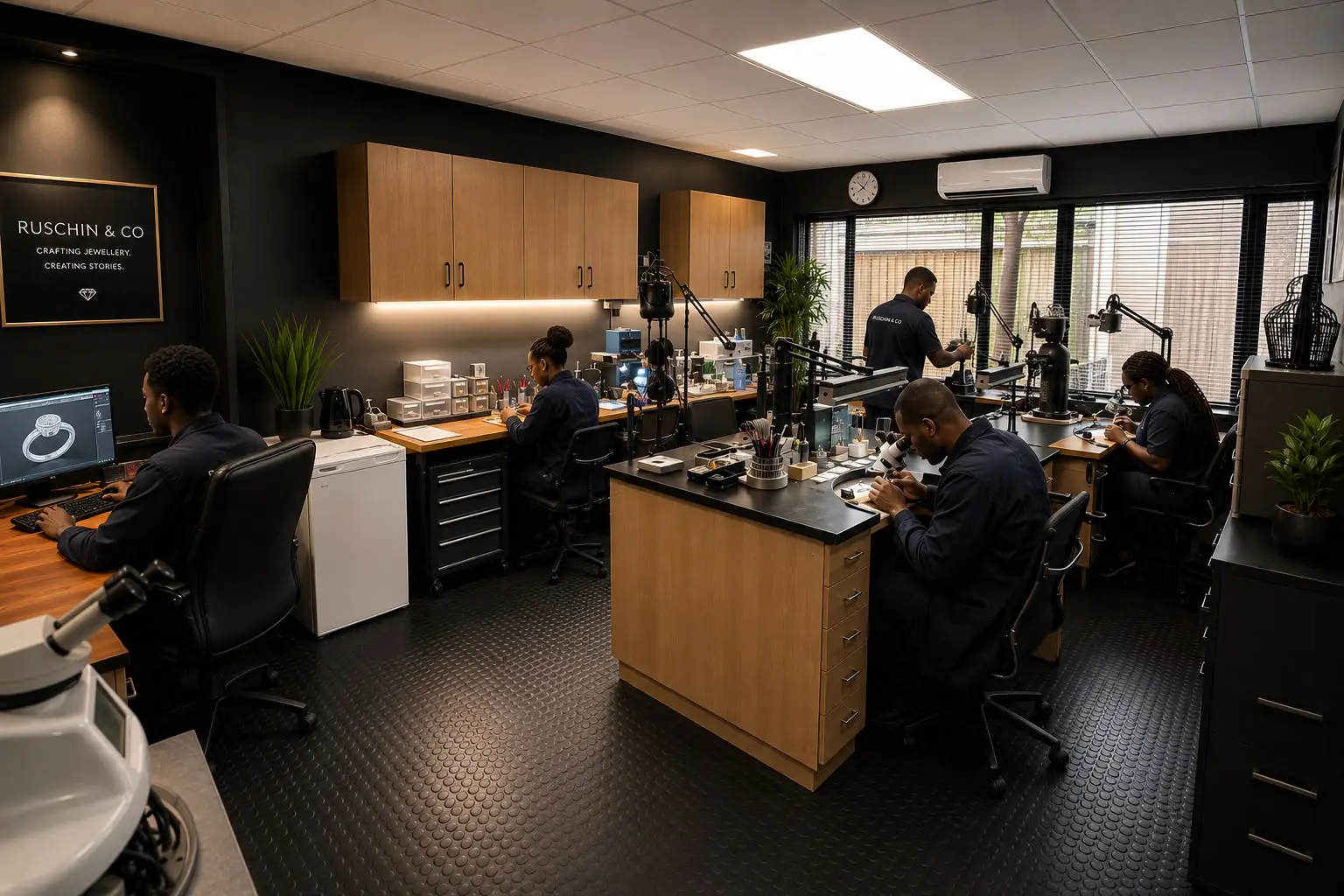 The Ruschin & Co workshop bench in Illovo